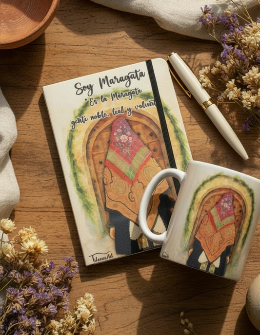 Conjunto Bloc de notas + Taza "Soy Maragata"