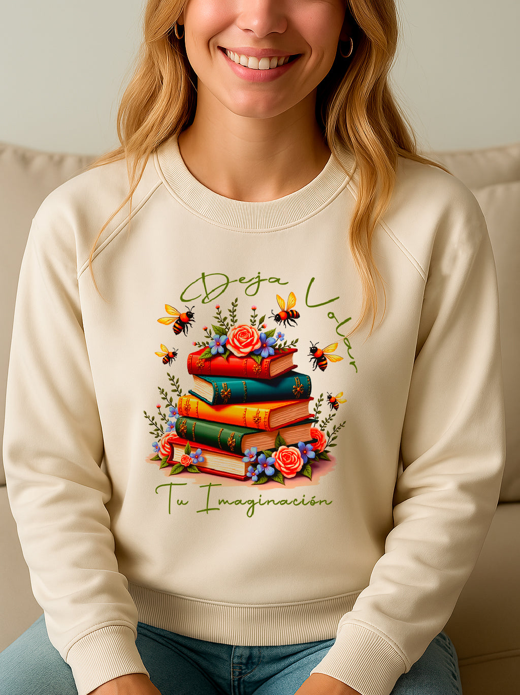 Sudadera motivadora "Deja volar tu imaginación"