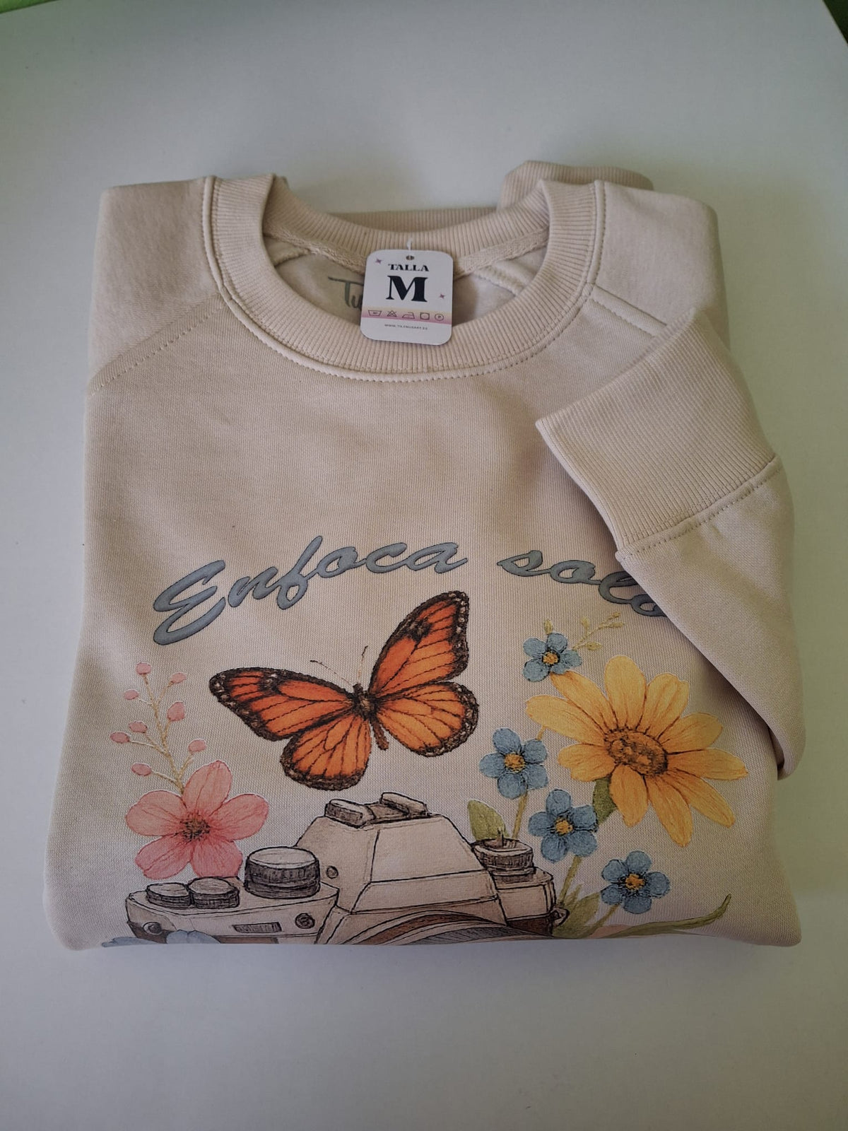 Sudadera motivadora "Enfoca solo lo positivo"