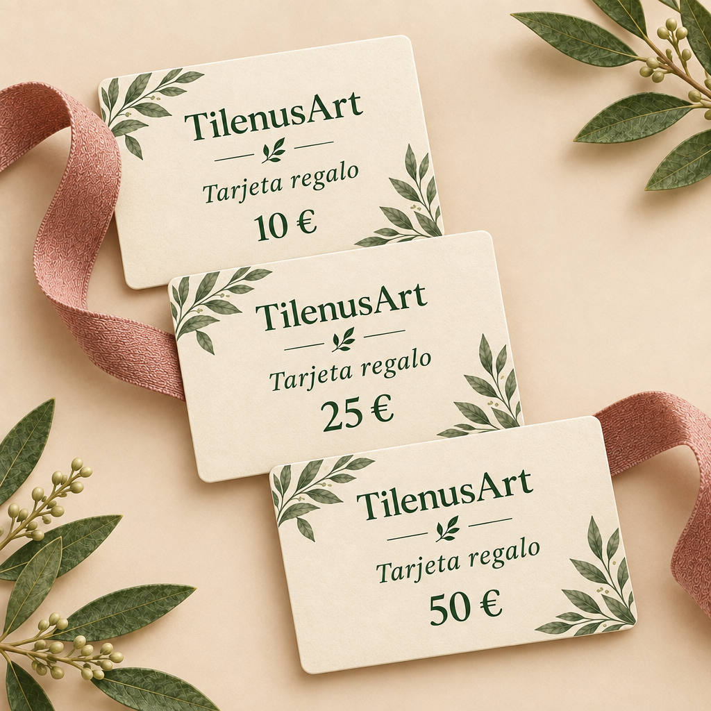 Tarjetas regalo TilenusArt de 10, 25 y 50 euros